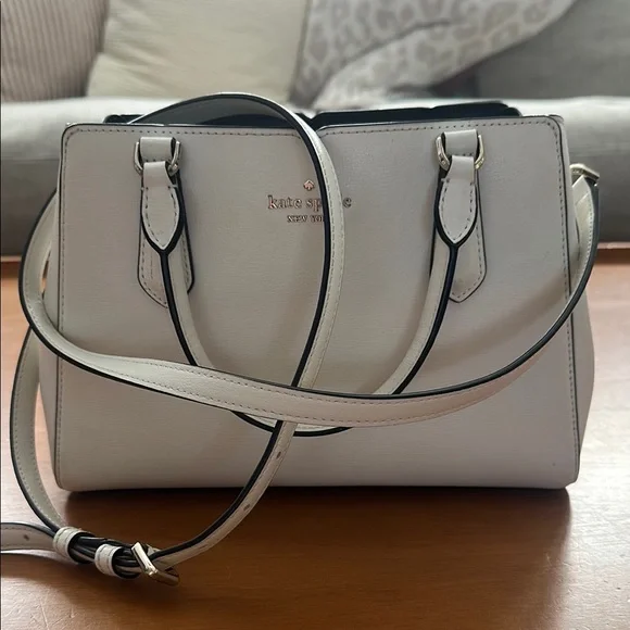 Kate Spade White Satchel with Structured Design - Picture 2 of 6